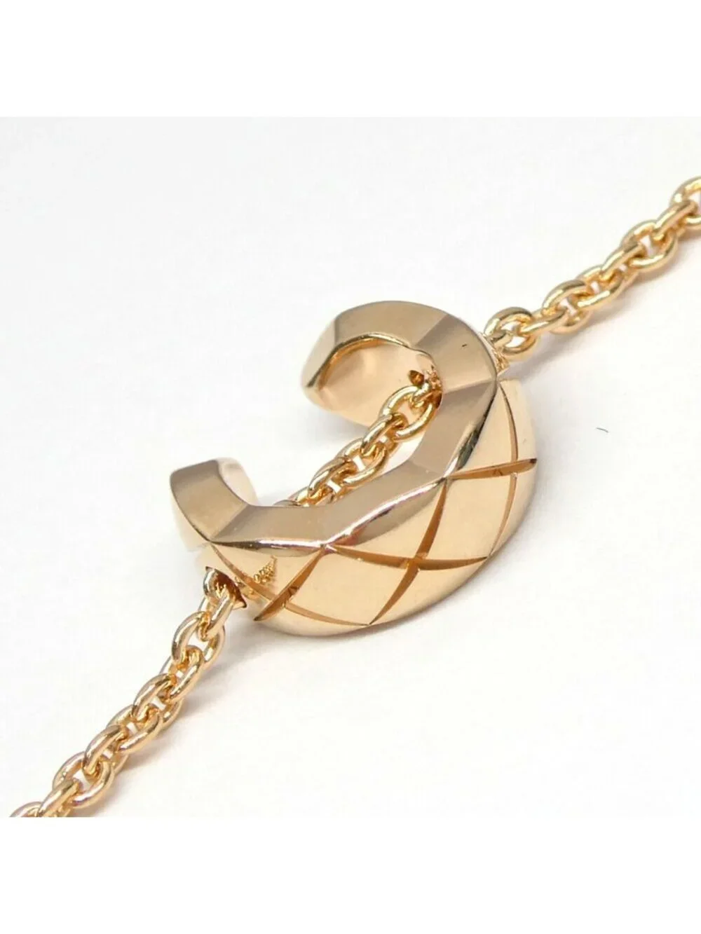 Chanel Coco Crush Collection Bracelet Beige Gold Chain